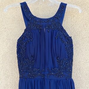 Navy blue formal dress. Size S.